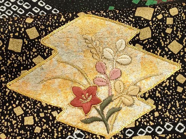 平和屋着物●訪問着　刺繍　松皮菱藤花松文　暈し染め　金銀彩　正絹　逸品　CABC9793vp 楽天市場】平和屋着物○訪問着 駒刺繍 霞藤花文 暈し染め 金彩 正絹