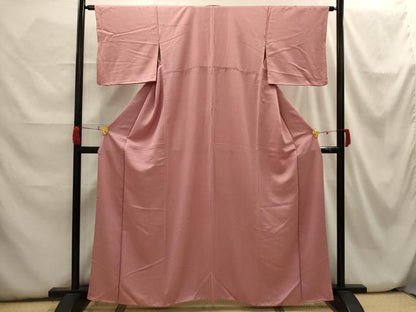 平和屋着物■上質な小紋　作家物　格子　正絹　逸品　AABH6282sx