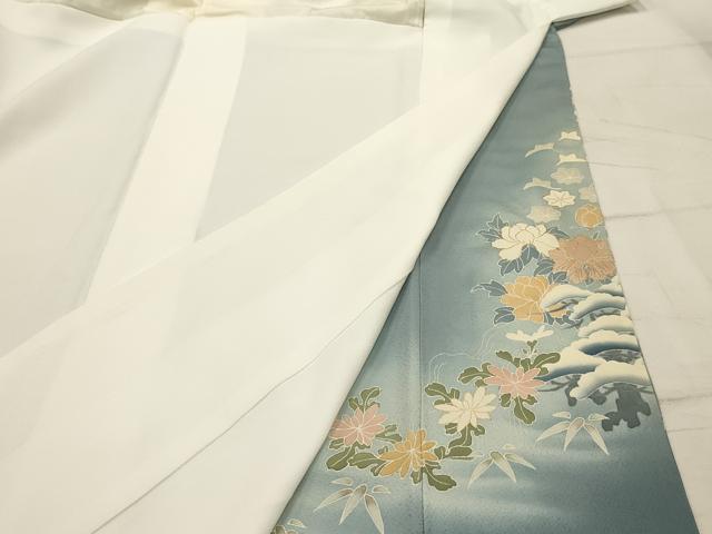 平和屋着物■豪華色留袖　作家物　駒刺繍　御所車花文　暈し染め　金彩　正絹　逸品　AABH6285sx