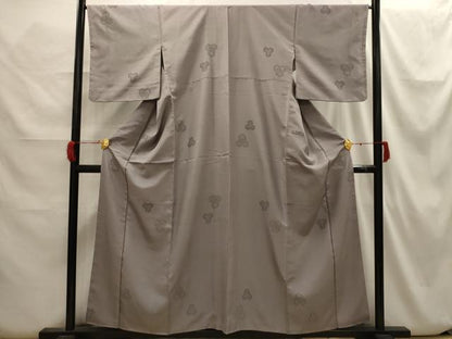 平和屋着物■上質なお召 毘沙門亀甲 正絹 逸品 AABH6291sx