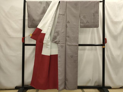 平和屋着物■上質なお召 毘沙門亀甲 正絹 逸品 AABH6291sx