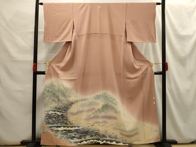 平和屋着物■豪華色留袖　作家物　風景文　暈し染め　正絹　逸品　AABH6292sx