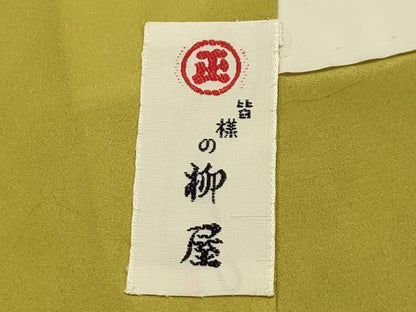 平和屋着物■上質な紬　菱間道　正絹　逸品　AABH6293sx