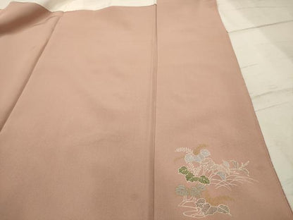 平和屋着物■訪問着　松竹梅片輪車風景文　暈し染め　金銀彩　金糸　正絹　逸品　AABH6298sx