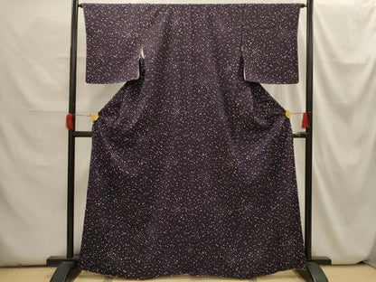 平和屋着物■上質な小紋　箔散らし文様　正絹　逸品　AABH6305sx