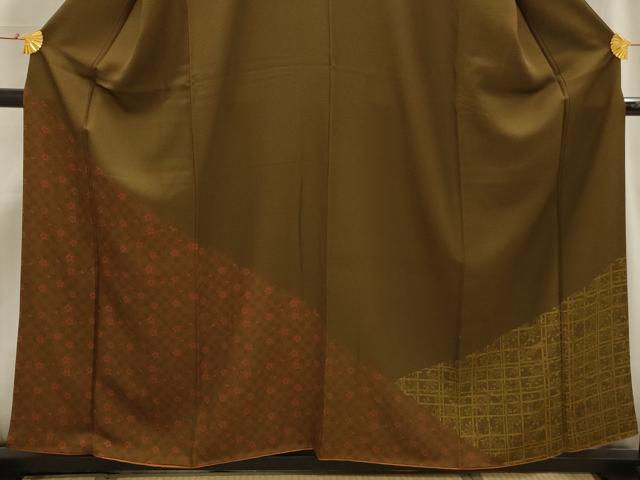 平和屋着物■訪問着　舞桜文　正絹　逸品　AABH6306sx