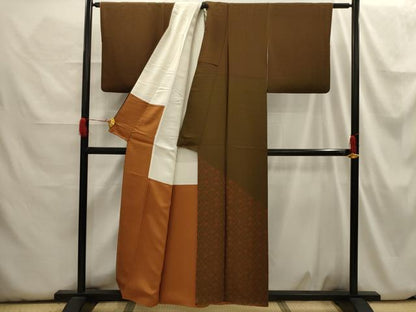 平和屋着物■訪問着　舞桜文　正絹　逸品　AABH6306sx