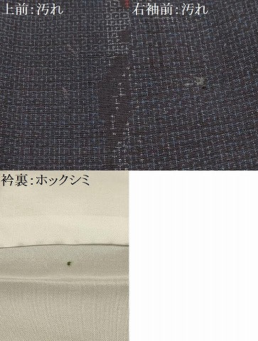 平和屋着物■上質な紬　100亀甲　花間道　正絹　逸品　AABH6311sx