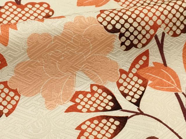 平和屋着物■上質な小紋　枝花文　正絹　逸品　AABH6313sx