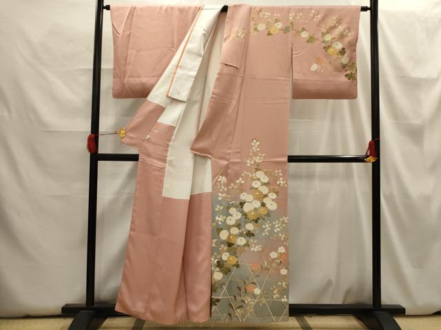 平和屋着物■訪問着　花籬文　暈し染め　金彩　正絹　逸品　AABH6318sx