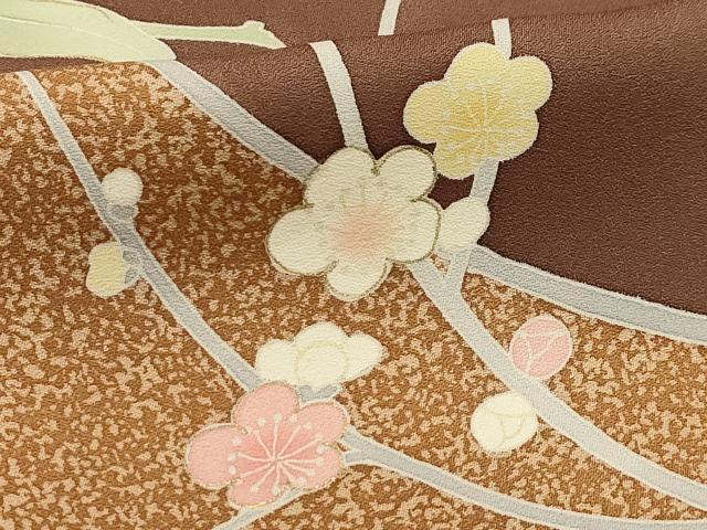 平和屋着物■訪問着　枝花文　金彩　正絹　逸品　AABH6321sx