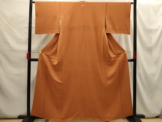 平和屋着物■無地絵羽訪問着　雲取結び紐地紋　正絹　逸品　AABH6329sx