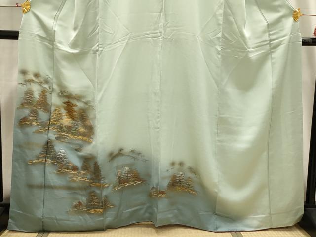 平和屋着物■訪問着　風景文　暈し染め　正絹　逸品　AABH6331sx