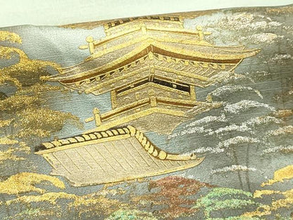 平和屋着物■訪問着　風景文　暈し染め　正絹　逸品　AABH6331sx