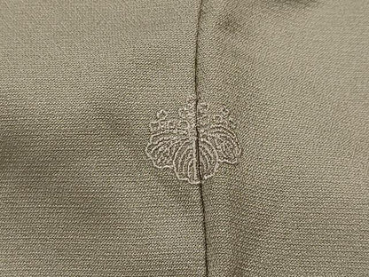 平和屋着物■豪華色留袖　駒刺繍　流水飛鶴花丸文　金彩　正絹　逸品　AABH6332sx
