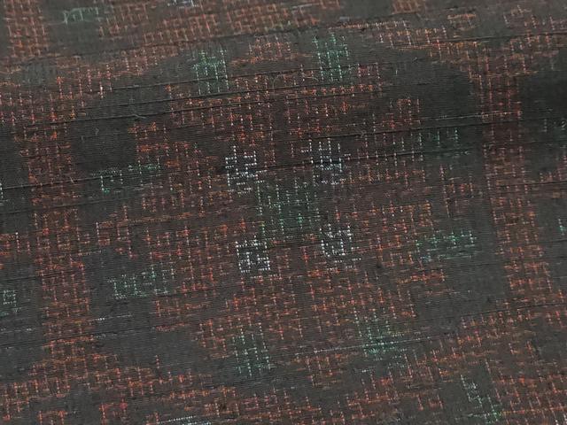 平和屋着物■上質な紬　亀甲花文　正絹　逸品　AABH6339sx