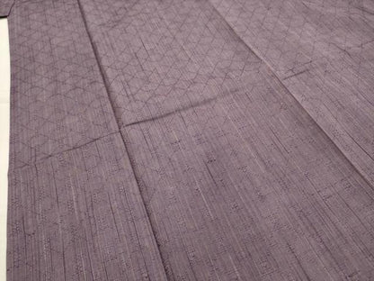 平和屋着物■上質な紬　菱地紋　正絹　逸品　AABH6341sx
