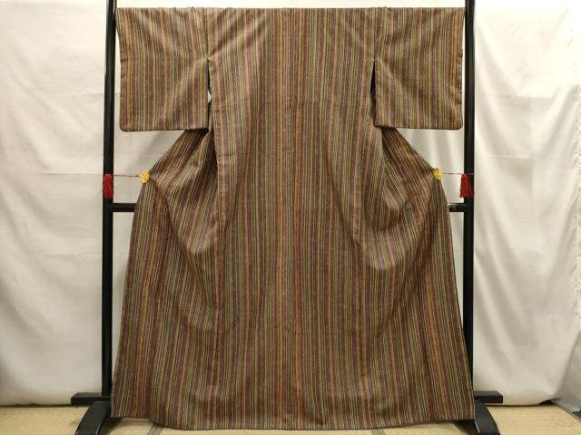 平和屋着物■上質な小紋　間道　洗える着物　AABH6345sx