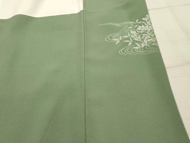 平和屋着物■訪問着　蔓帯几帳花文　暈し染め　金銀彩　正絹　逸品　AABH6349sx