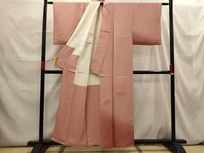 平和屋着物■訪問着　中国三大刺繍　スワトウ刺繍　汕頭刺繍　地紙重ね花文　暈し染め　正絹　逸品　AABH6351sx