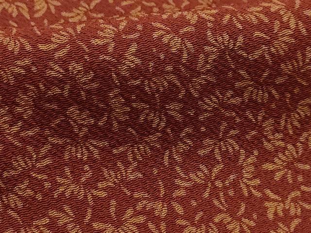 平和屋着物■上質な小紋　舞花文　正絹　逸品　AABH6352sx