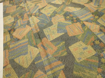 平和屋着物■上質な小紋 色紙重ね文 正絹 逸品 AABH6355sx