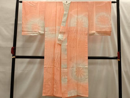 平和屋着物■長襦袢 無双仕立て 源氏車文 暈し染め 正絹 逸品 AABH6367sx