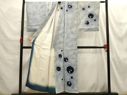 平和屋着物●男性　訪問着　丸文　暈し染め　正絹　逸品　AABH6368sx