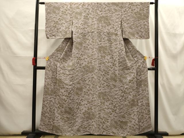 平和屋着物■上質な小紋 松竹梅流水花籬文 正絹 逸品 AABH6382sx