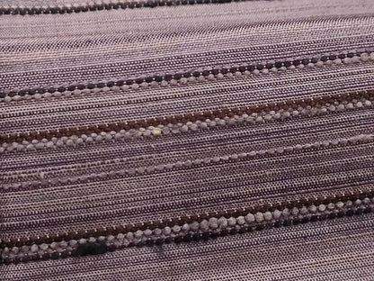 平和屋着物■上質な紬 横段文 正絹 逸品 AABH6383sx