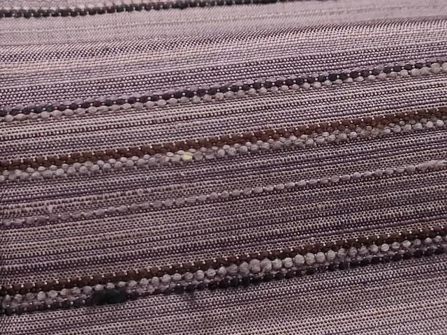 平和屋着物■上質な紬 横段文 正絹 逸品 AABH6383sx