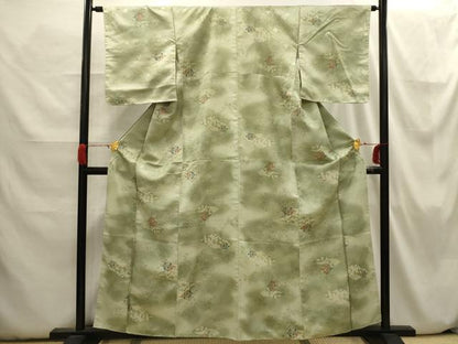 平和屋着物■小紋　松皮菱花文　暈し染め　洗える着物　AABH6396sx