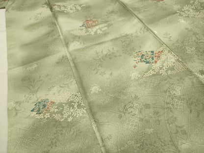 平和屋着物■小紋　松皮菱花文　暈し染め　洗える着物　AABH6396sx