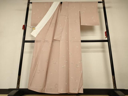 平和屋着物＊夏物 小紋 絽 草花丸文 高島屋扱い 正絹 逸品 未使用 AABH6404jd