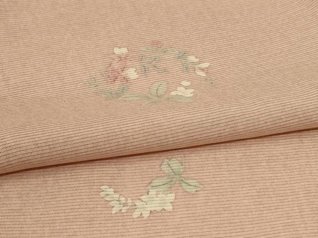 平和屋着物＊夏物 小紋 絽 草花丸文 高島屋扱い 正絹 逸品 未使用 AABH6404jd
