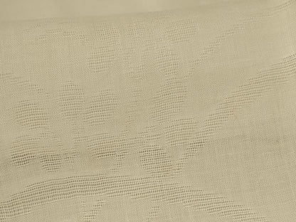 平和屋着物＊夏物 長襦袢 草花文紗 鳥の子色 麻 逸品 AABH6405jd