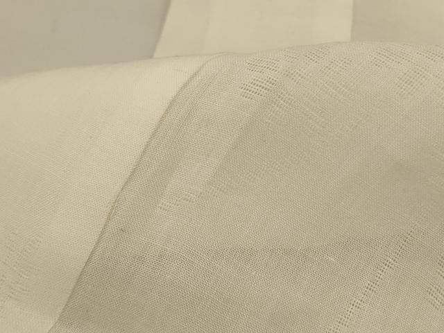 平和屋着物＊夏物　長襦袢　草花紋紗　鳥の子色　麻　逸品　DABA4466az 平和屋着物＊夏物 長襦袢 草花紋紗 鳥の子色 麻 逸品 DABA4466az