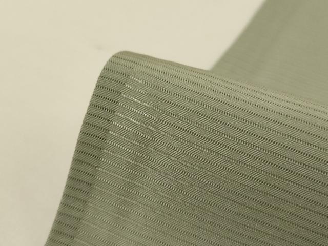 平和屋着物＊夏物 色無地 絽 青白橡色 正絹 逸品 AABH6417jd