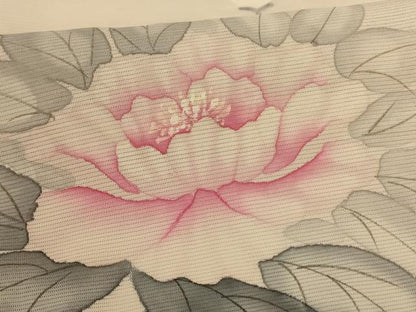 平和屋着物＊夏物 訪問着 絽 手描き 草花文 正絹 逸品 AABH6420jd
