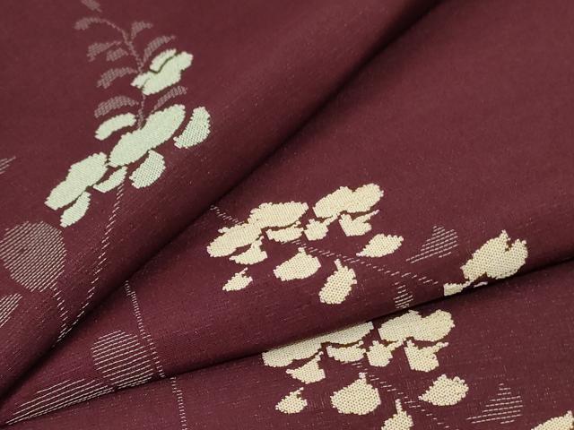 平和屋着物＊夏物 小紋 紗 刺繍 草花文 夏虫 正絹 逸品 AABH6431jd