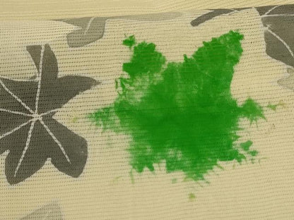 平和屋着物＊夏物 訪問着 絽 楓文 正絹 逸品 AABH6435jd