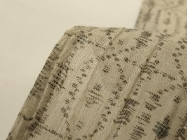 平和屋着物＊夏物 小千谷ちぢみ 幾何学文様 麻 逸品 AABH6441jd