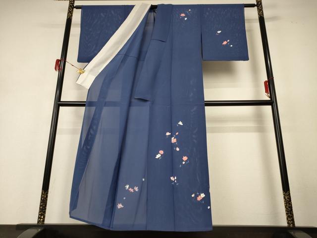 平和屋着物＊夏物 訪問着 絽 草花文 正絹 逸品 AABH6449jd