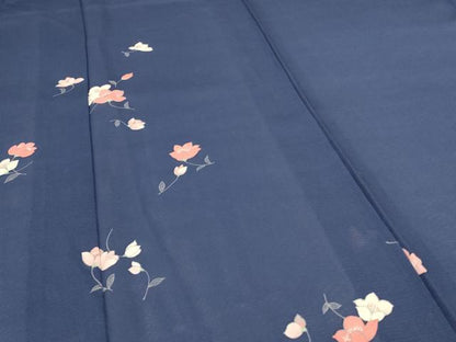 平和屋着物＊夏物 訪問着 絽 草花文 正絹 逸品 AABH6449jd