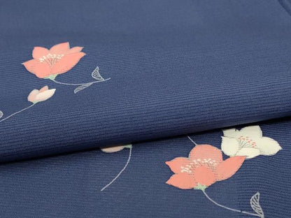 平和屋着物＊夏物 訪問着 絽 草花文 正絹 逸品 AABH6449jd