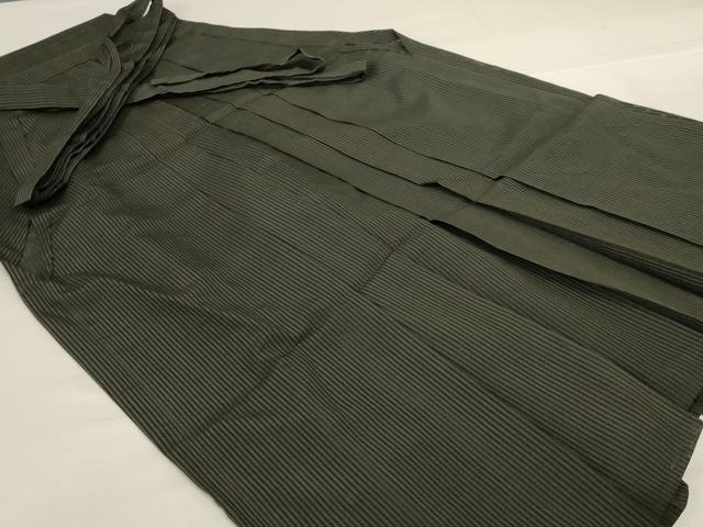 平和屋着物＊夏物 男性 馬乗り袴 縞 正絹 逸品 AABH6452jd