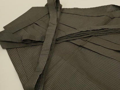 平和屋着物＊夏物 男性 馬乗り袴 縞 正絹 逸品 AABH6454jd