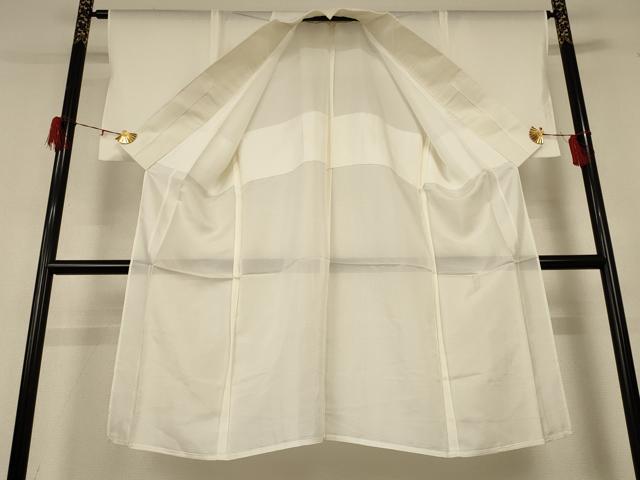 平和屋着物＊夏物 長襦袢 絽 鳥の子色 正絹 逸品 AABH6457jd