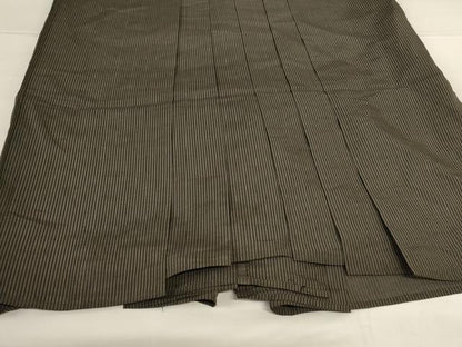 平和屋着物＊夏物 男性 行灯袴 縞 正絹 逸品 AABH6461jd