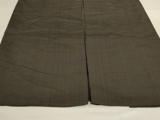平和屋着物＊夏物 男性 行灯袴 縞 正絹 逸品 AABH6461jd